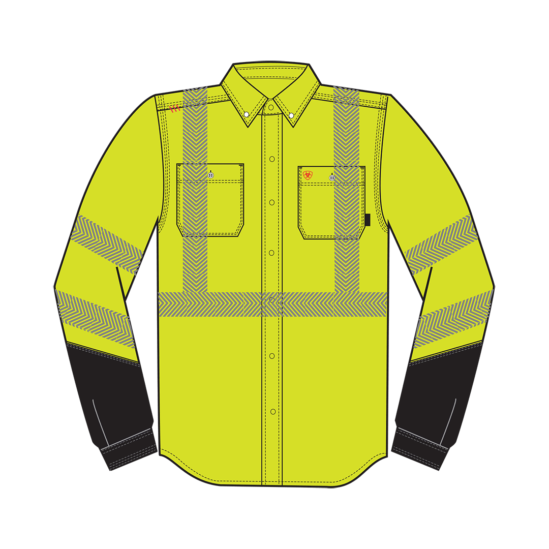 Product image for Men's FR Hi-Vis Air Inherent Work Shirt