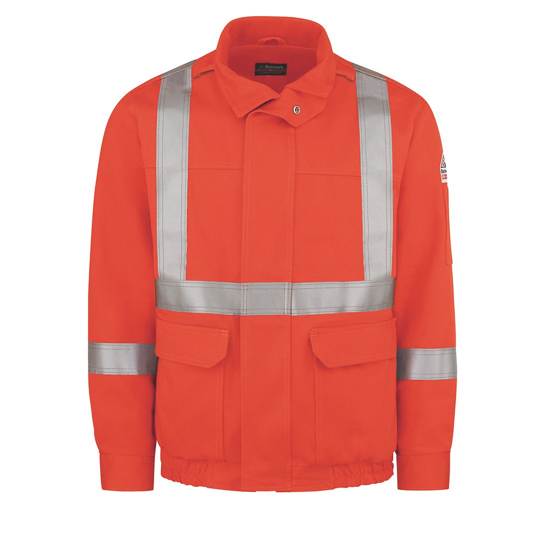 Product image for Lined Bomber Jacket with CSA Compliant Reflective Trim