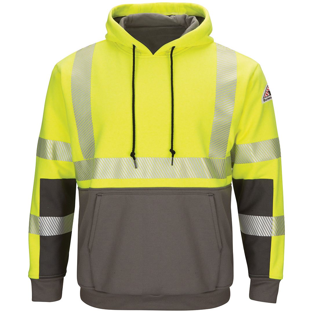 Product image for Men's Hi-Visibility Color Block Pullover Fleece Sweatshirt